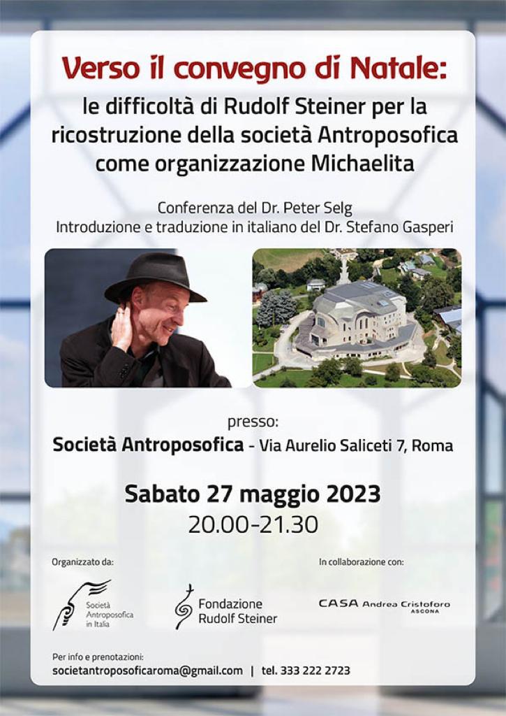 Verso il Convegno di Natale - Conferenza del Dr. Peter Selg